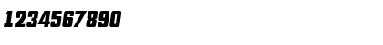 Download DekoDisplay-Serial BoldItalic Font Numeric Preview