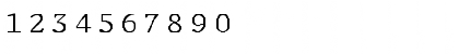 Download Delegate-Normal Wd Regular Font Numeric Preview