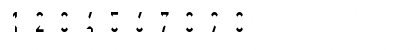 Download Deleted Regular Font Numeric Preview