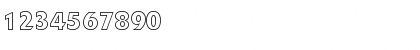 Download DeltaJaegerOutline Roman Font Numeric Preview
