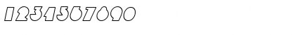 Download DeltaOutlineSSK Italic Font Numeric Preview