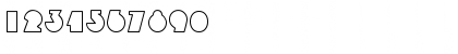 Download DeltaOutlineSSK Regular Font Numeric Preview