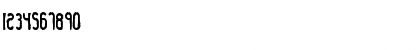 Download Dented BRK Regular Font Numeric Preview