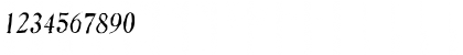 Download DenverAntique Italic Font Numeric Preview