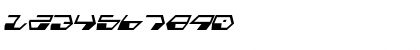 Download Deranian Italic Italic Font Numeric Preview