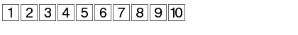 Download DesignCD Normal Font Numeric Preview