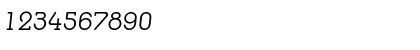 Download DesireeBecker-Light Italic Font Numeric Preview