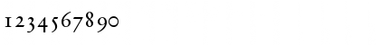 Download DeutchGaramondOSSSCapsSSK Regular Font Numeric Preview