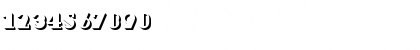 Download Dextor Becker Only shadow Regular Font Numeric Preview