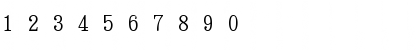 Download DFBiaoKaiW5_ZhuInH Regular Font Numeric Preview