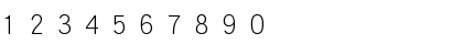 Download DFHeiLightU-B5 Regular Font Numeric Preview