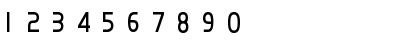 Download DFHuaZongW5U-B5 Regular Font Numeric Preview