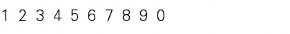Download DFLiHeiU-Lt Regular Font Numeric Preview