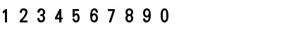 Download DFNHeiXBoldU-B5 Regular Font Numeric Preview