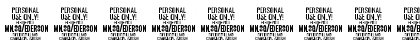 Download Ederson PERSONAL USE ONLY Regular Font Numeric Preview