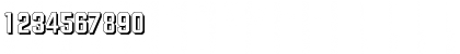 Download DiamanteShadow Bold Font Numeric Preview