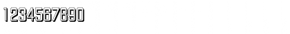 Download DiamanteShadow Regular Font Numeric Preview