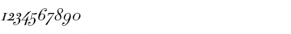 Download Didot Medium Italic Font Numeric Preview