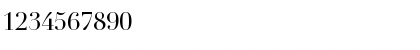 Download Didot Regular Font Numeric Preview