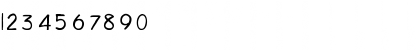 Download Diego1-Light Regular Font Numeric Preview