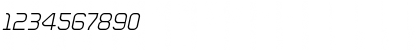 Download DieppeLight Oblique Regular Font Numeric Preview