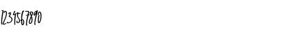 Download Emma signature Regular Font Numeric Preview