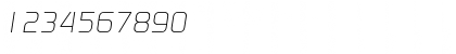 Download Digital-Serial RegularItalic Font Numeric Preview