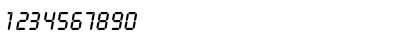 Download DigitalDB Italic Font Numeric Preview