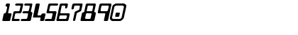 Download DigitalMachine Oblique Font Numeric Preview