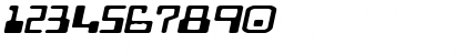 Download DigitalMachineExtended Oblique Font Numeric Preview