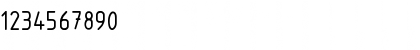 Download DIN 6776 Regular Font Numeric Preview