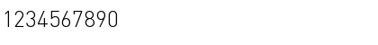 Download DIN Light Regular Font Numeric Preview