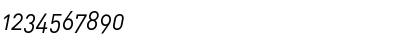 Download DIN-RegularItalicAlt Regular Font Numeric Preview