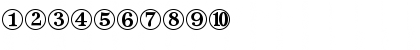 Download Dingbats Two Regular Font Numeric Preview