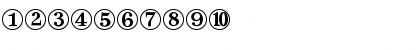 Download DingbatsTwo Regular Font Numeric Preview