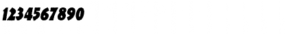 Download DinosauriaCondensed Italic Font Numeric Preview