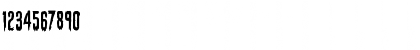 Download Eva Fangoria Staggered Regular Font Numeric Preview