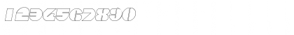 Download DiscoOutline Italic Font Numeric Preview