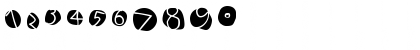 Download DiskO-MediumInverse Regular Font Numeric Preview