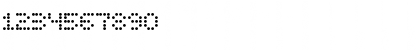 Download Display Dots Regular Font Numeric Preview