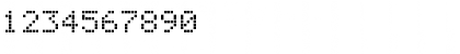 Download DisplayMonoA Regular Font Numeric Preview