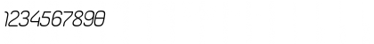 Download Dispose Light Oblique Font Numeric Preview