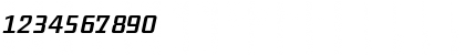 Download DistrictTF-RegularItalic Regular Font Numeric Preview
