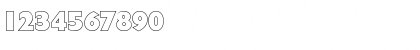 Download DivadBeckerOutline Bold Font Numeric Preview