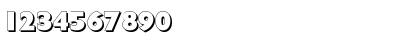 Download DivadBeckerShadow Bold Font Numeric Preview