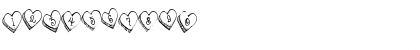 Download DJ Candy Heart Regular Font Numeric Preview
