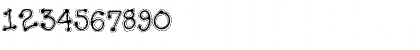 Download DJ Doodlers Stitch Regular Font Numeric Preview