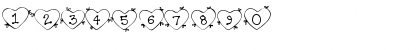 Download DJ HeartArt Regular Font Numeric Preview