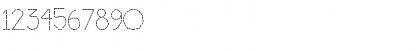 Download DJ Stitch Regular Font Numeric Preview