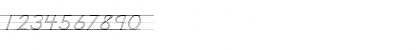 Download DN Cursive Outlines Rules Regular Font Numeric Preview